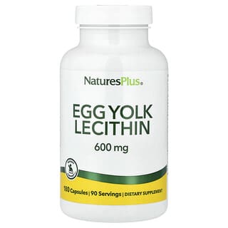 NaturesPlus, 달걀 노른자 레시틴, 캡슐 180정(캡슐 1정당 300mg)
