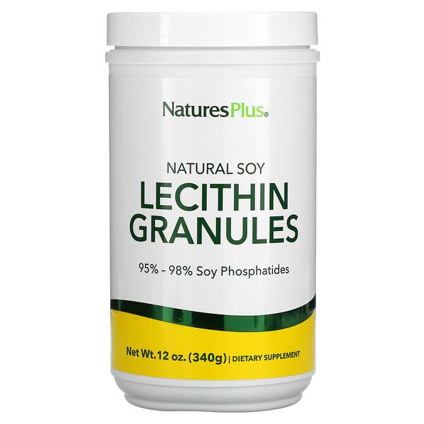 NaturesPlus, Gránulos de lecitina de soya natural, 340 g (12 oz)