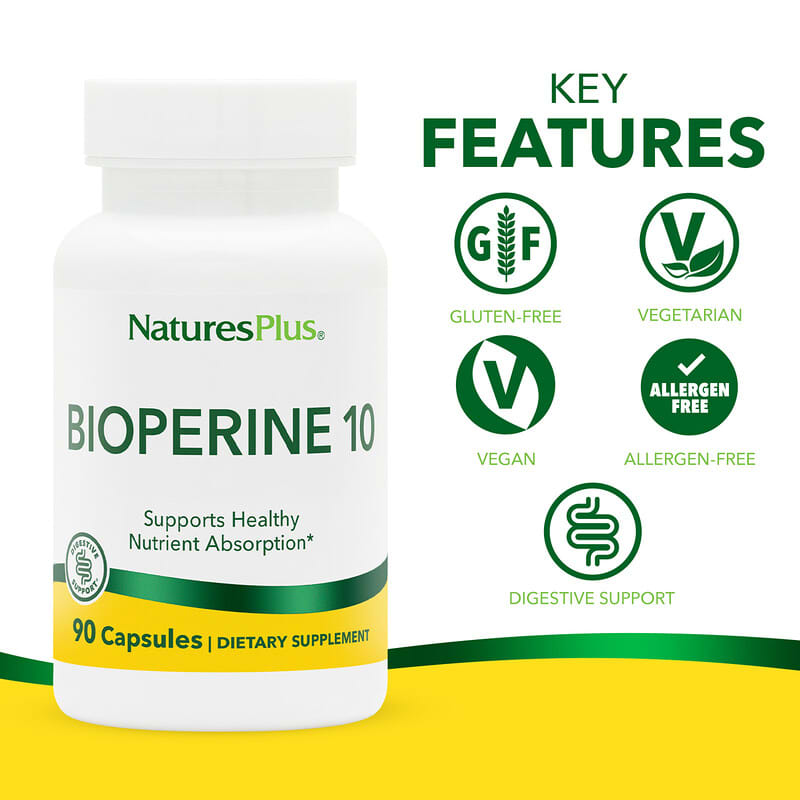 Bioperine 10, 90 Capsules (10 mg per Capsule)
