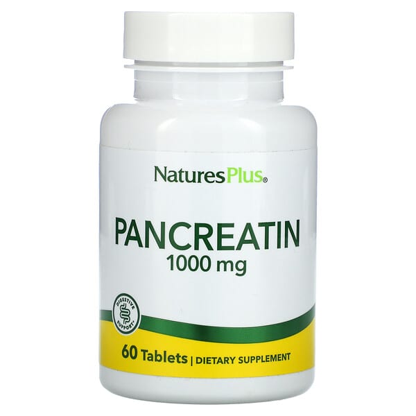 NaturesPlus, Pankreatin, 1.000 mg, 60 Tabletten
