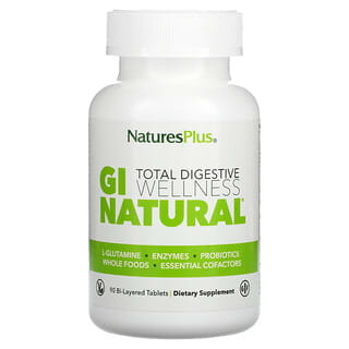 NaturesPlus, Total Digestive Wellness, GI Natural, комплекс для пищеварительной системы, 90 двухслойных таблеток