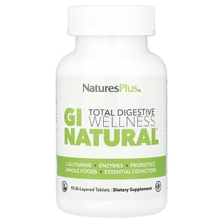 NaturesPlus, Total Digestive Wellness, GI Natural®, 90 Bi-Layered Tablets