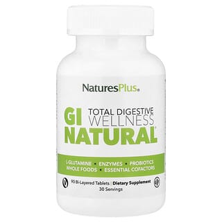 NaturesPlus, Total Digestive Wellness, GI Natural®, 90 двухслойных таблеток