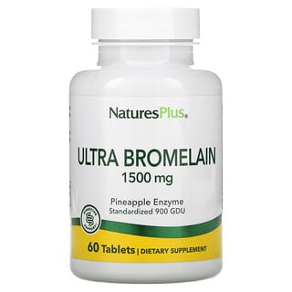 NaturesPlus, Ultrabromelaína, 1500 mg, 60 comprimidos
