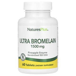 NaturesPlus, Ultrabromelaína, 1.500 mg, 60 comprimidos