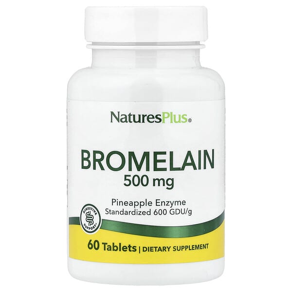 NaturesPlus Bromelain, 500 mg, 60 Tablets
