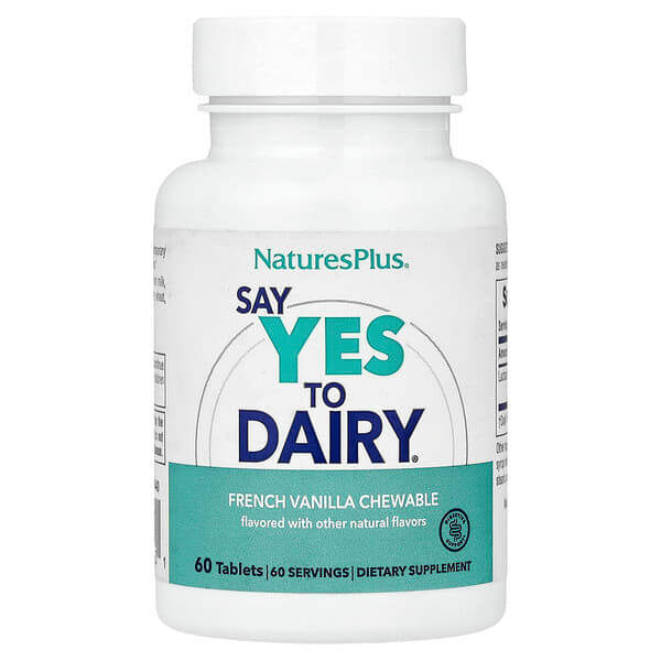 NaturesPlus, Say Yes To Dairy®, French Vanilla, 60 Tablets (30 mg per Tablet) — product photo 1