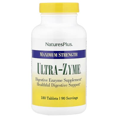 NaturesPlus, Ultra-Zyme®, Maximum Strength, 180 Tablets