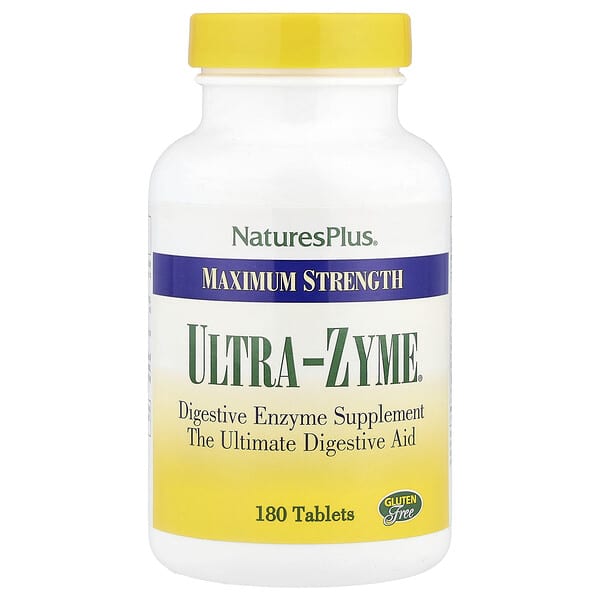 NaturesPlus Ultra-Zyme, Maximum Strength, 180 Tablets