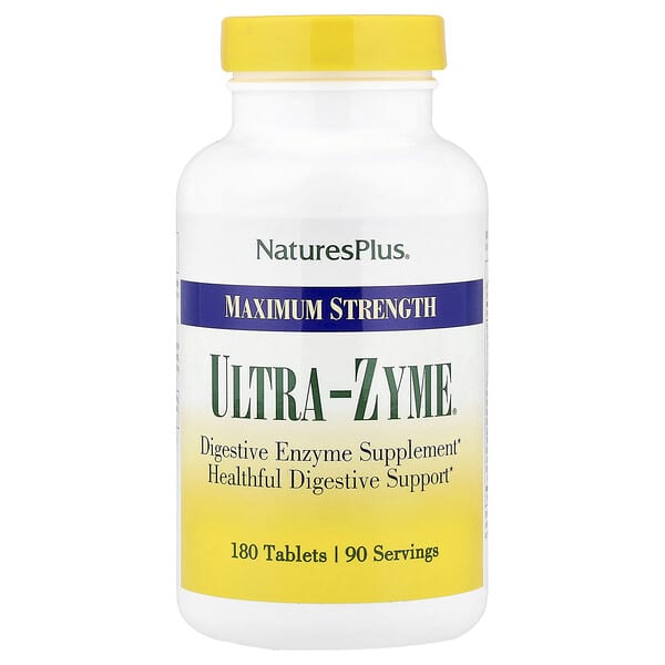NaturesPlus, Ultra-Zyme®, Maximum Strength, 180 Tablets