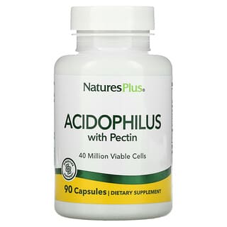 NaturesPlus, Acidophilus com Pectina, 90 Cápsulas
