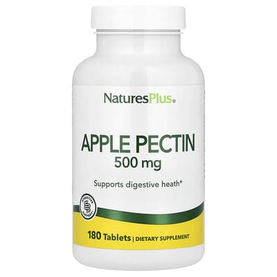 NaturesPlus, Apple Pectin, 500 mg, 180 Tablets