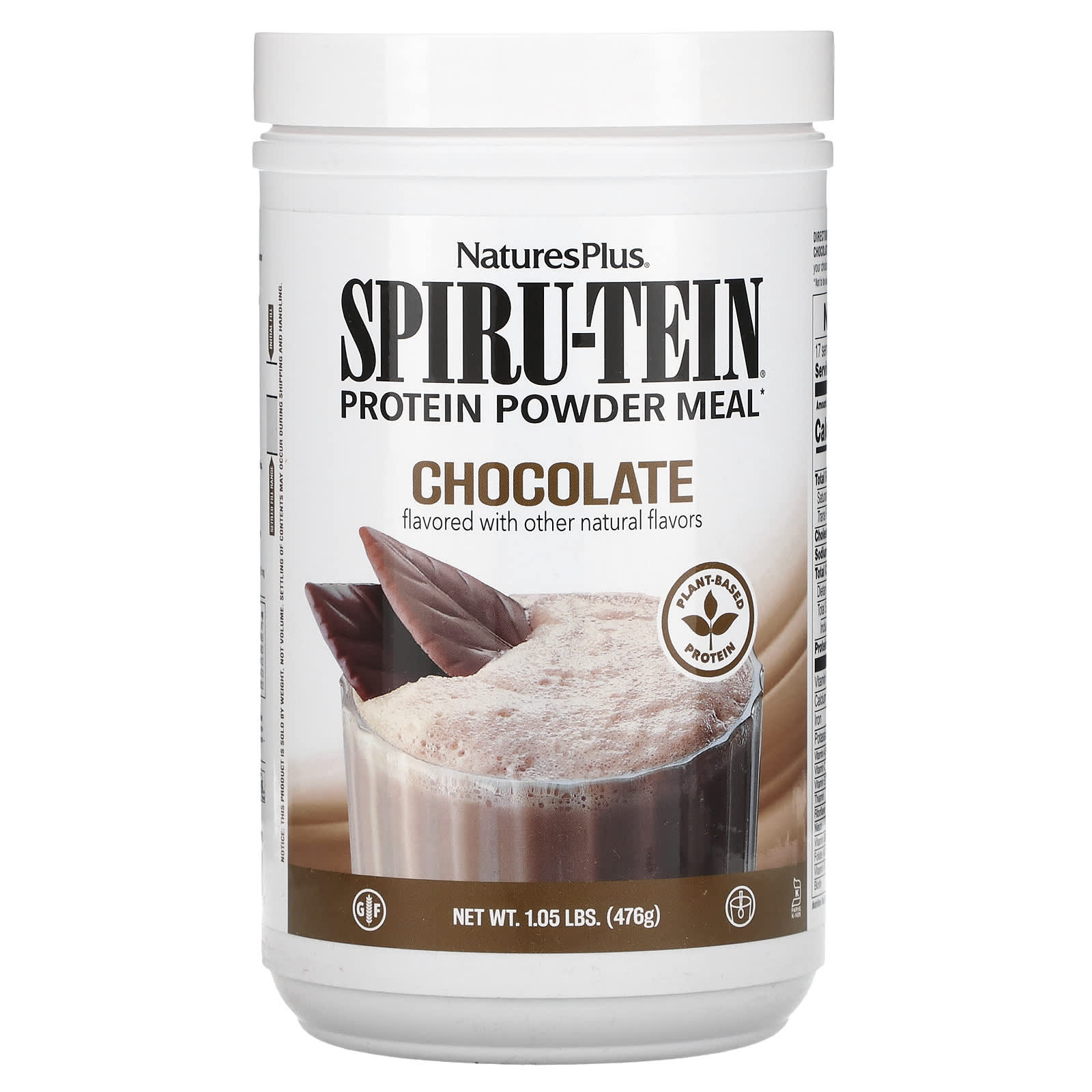 Naturesplus Spiru Tein Protein Powder Meal Chocolate Lbs G