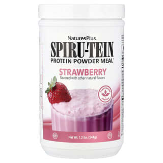 NaturesPlus, Spiru-Tein, Protein Powder Meal, Proteinpulvermahlzeit, Erdbeere, 544 g (1,2 lbs.)