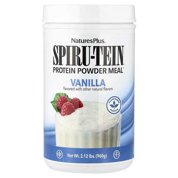 NaturesPlus Spiru-Tein®, Protein Powder Meal, Vanilla, 2.12 lbs (960 g)