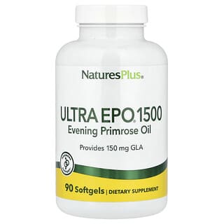 NaturesPlus, Ultra EPO® 1500, Evening Primrose Oil, 90 Softgels