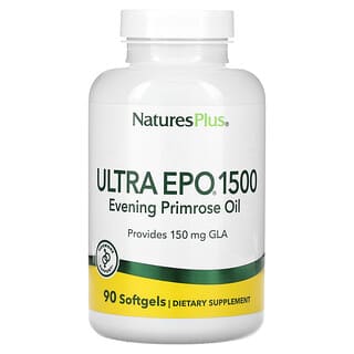 NaturesPlus, Ultra EPO 1500, Óleo de Prímula, 90 Cápsulas Softgel