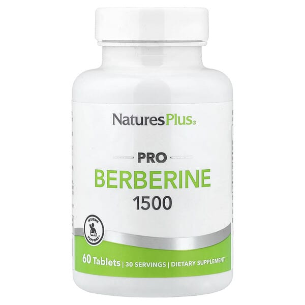 NaturesPlus, Pro Berberine 1500, 60 Tablets (750 mg per Tablet) — product photo 1
