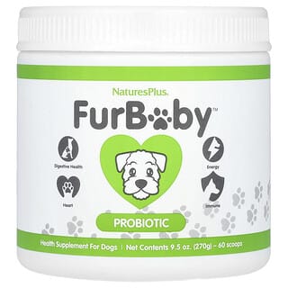NaturesPlus, FurBaby, probiotico per cani, 270 g