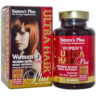 NaturesPlus, Women's Ultra Hair Plus, Sustained Release, 60 Tablets
