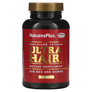 NaturesPlus, Ultra Hair, para Homens and Mulheres, 90 Comprimidos