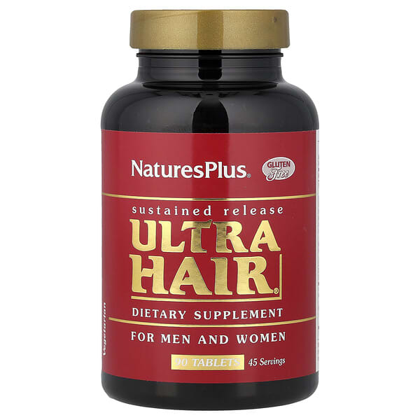 NaturesPlus Ultra Hair®, For Men & Women, 90 Tablets