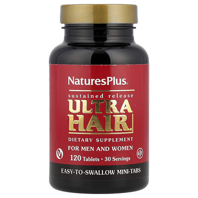 NaturesPlus, Ultra Hair®, For Men & Women, 120 Tablets