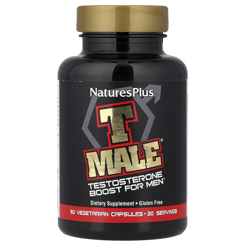 l carnitina testosterona T Male, Potenciador de testosterona para hombres, 60 cápsulas vegetarianas