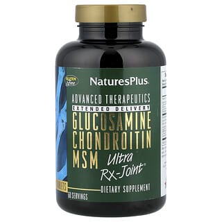 NaturesPlus, Glucosamine Chondroitin MSM Ultra Rx-Joint®, Glucosamin und Chondroitin, 180 Tabletten