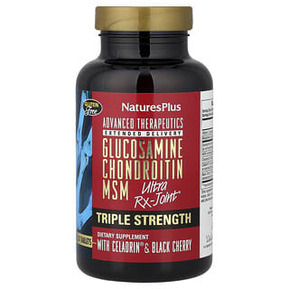 NaturesPlus, Advanced Therapeutics，殼糖胺軟骨素 MSM，Ultra Rx - 關節，三倍功效，120 片