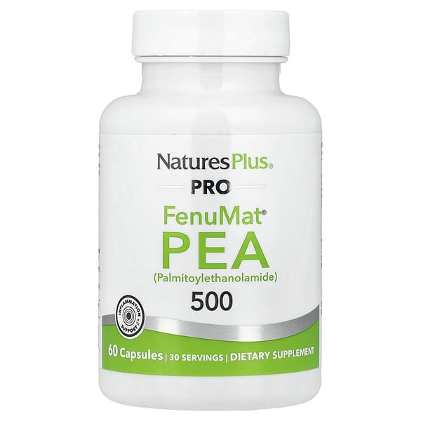 NaturesPlus, Pro FenuMat® PEA, 500 мг, 60 капсул