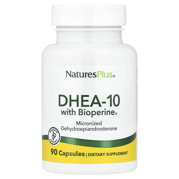 NaturePlus, DHEA-10 com Bioperine®, 90 Cápsulas