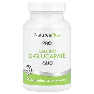 NaturesPlus, D-глюкарат кальцію Pro 600, 90 капсул