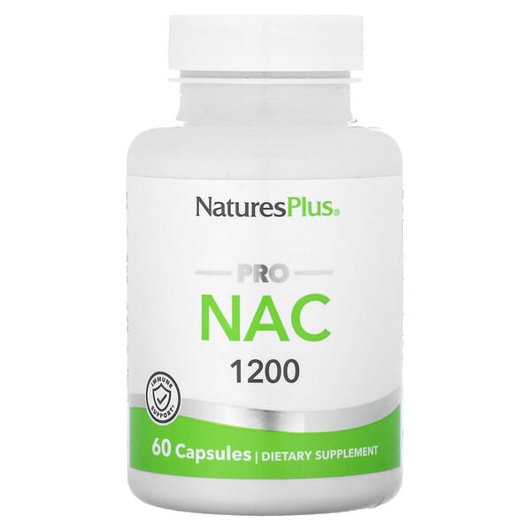 NaturesPlus, Pro NAC 1200, 60 Kapsul (600 mg per Kapsul)