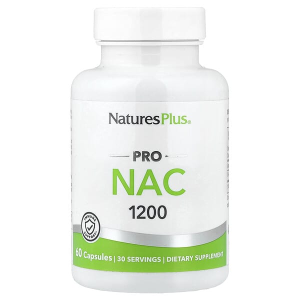 NaturesPlus, Pro, NAC 1200, 60 Capsules (600 mg per Capsule) — product photo 1