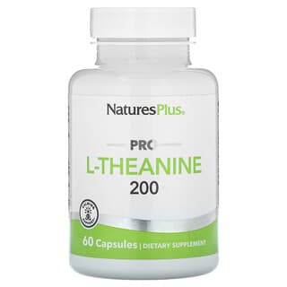 NaturesPlus, Pro L-teanina 200, 200 mg, 60 cápsulas