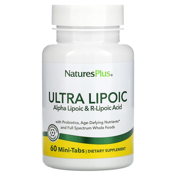 NaturesPlus, Ultra Lipoic, Liponsäure, 60 Mini-Tabletten