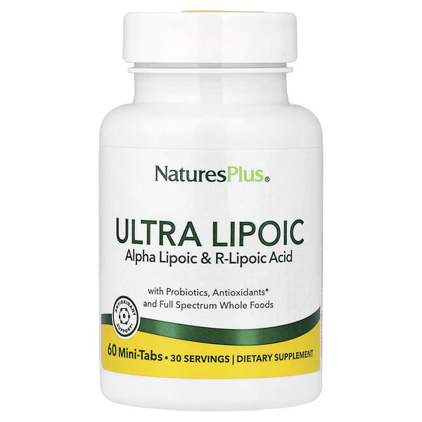 NaturesPlus Ultra Lipoic, 60 Mini-Tabs