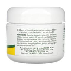 NaturesPlus, Crema con vitamina E, 30.000 UI, 63 g (2,2 oz)