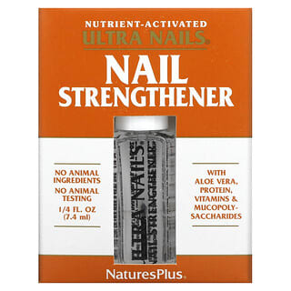 NaturesPlus, ウルトラネイル（Ultra Nails）, 爪増強剤, 1/4液量オンス（7.4 ml）
