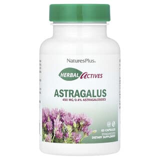 NaturesPlus‏, Herbal Actives, אסטרגלוס, 450 מ"ג, 60 כמוסות