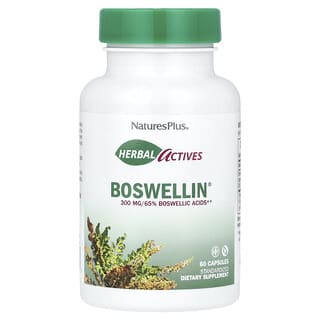 NaturesPlus, Herbal Actives, Boswellin®, 300 mg, 60 Capsules