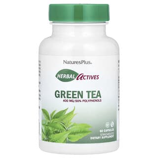 NaturesPlus, Herbal Actives, Thé vert, 400 mg, 60 capsules