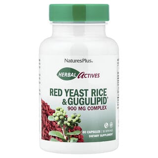 NaturesPlus, Herbal Actives, Red Yeast Rice & Gugulipid®, 60 Capsules