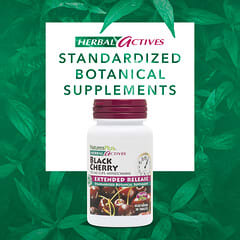 NaturesPlus, Activos herbarios, Cereza negra, 750 mg, 30 comprimidos