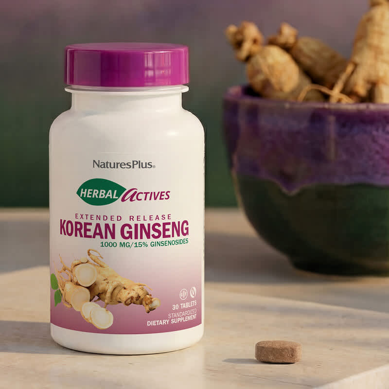 Herbal Actives（ハーバルアクティブス）、朝鮮人参、1,000mg
