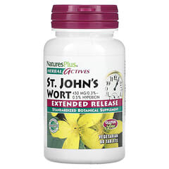 NaturesPlus, Herbal Actives, St. John‘s Wort, Johanniskraut, 450 mg, 60  vegetarische Tabletten