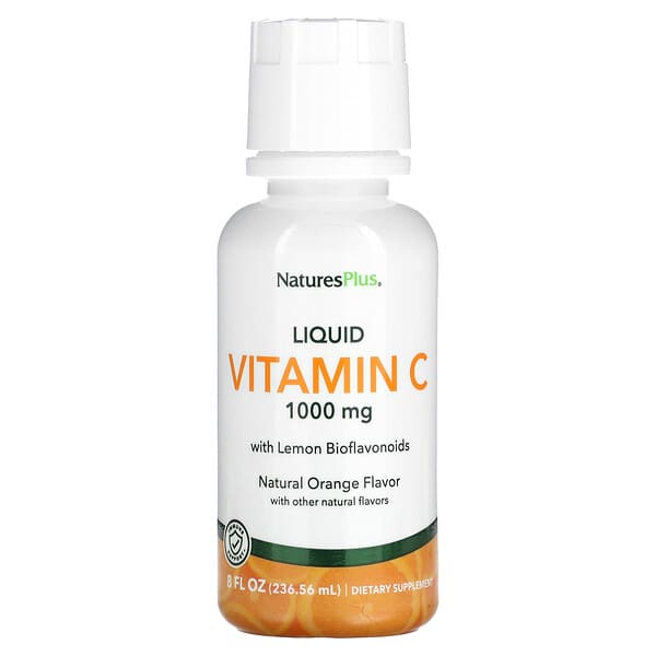 NaturesPlus, Vitamin C Cair, Jeruk Alami, 236,56 ml (8 ons cairan)