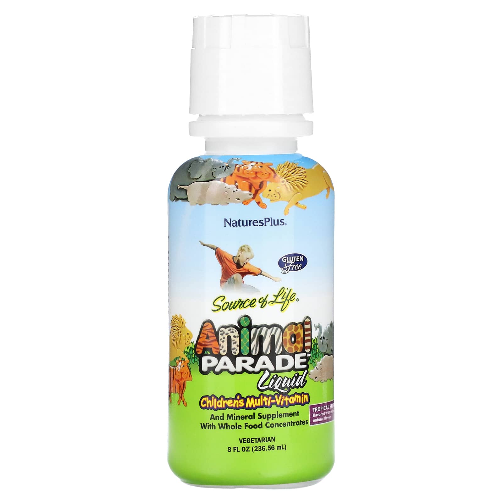 NaturesPlus, Source of Life, Animal Parade Líquido, Multi-Vitamina para ...