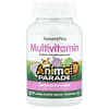 NaturesPlus, Animal Parade®, жувальні мультивітаміни для дітей, кавун, 90 таблеток у формі тварин